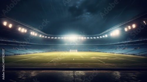 Night Football Stadium
