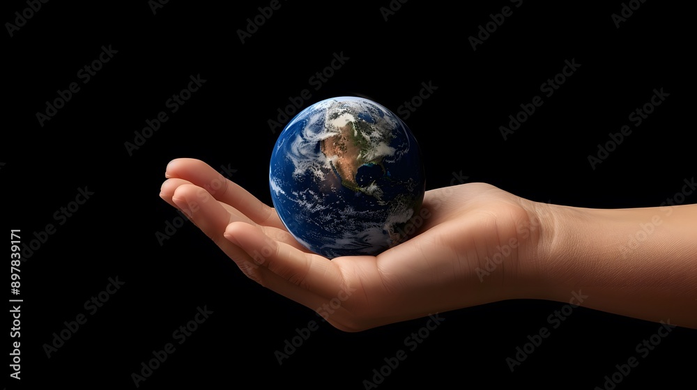 Hand Holding a Globe: A hand holding a small globe, representing travel and global connections.
Hand Holding a Globe: A hand holding a small globe, representing travel and global connections.