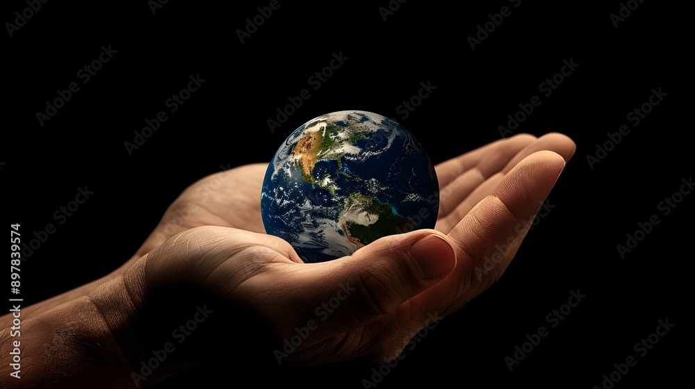 Hand Holding a Globe: A hand holding a small globe, representing travel and global connections.
Hand Holding a Globe: A hand holding a small globe, representing travel and global connections.