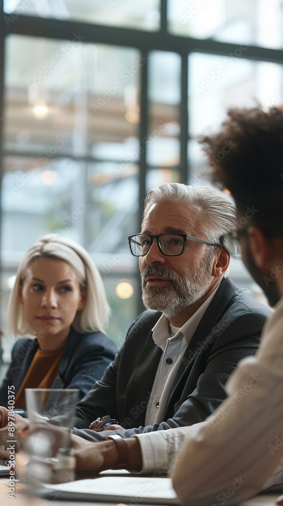 Mature Entrepreneur Mentor Discussing Business Strategies Mature Entrepreneur Mentor Discussing Business Strategies