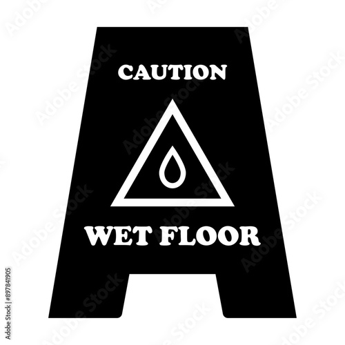 wet floor Solid icon