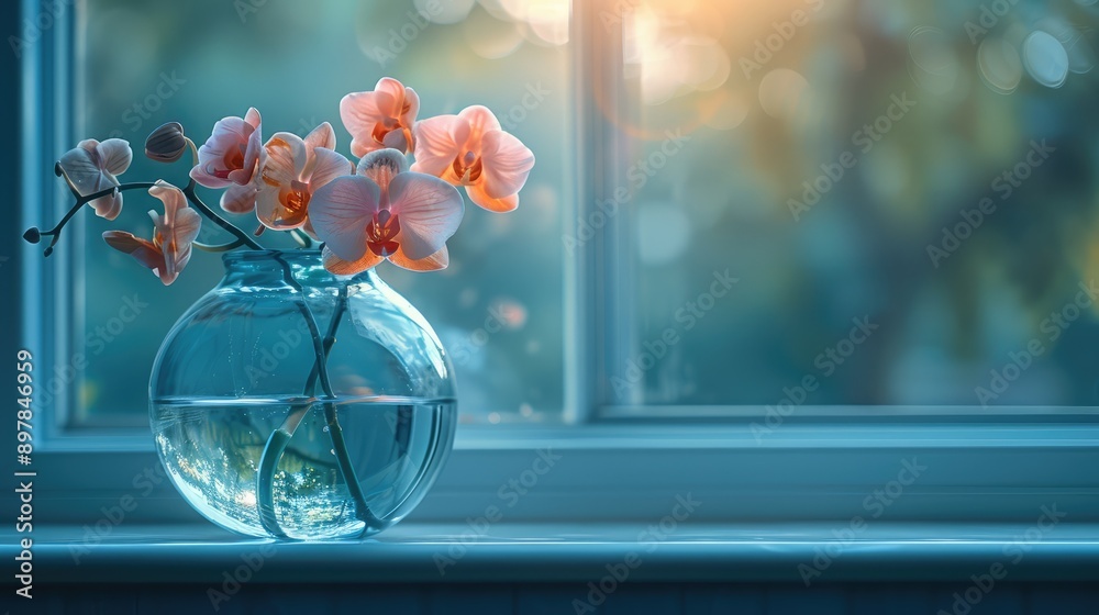 Take a picture of reflections in a decorative mirror at home.