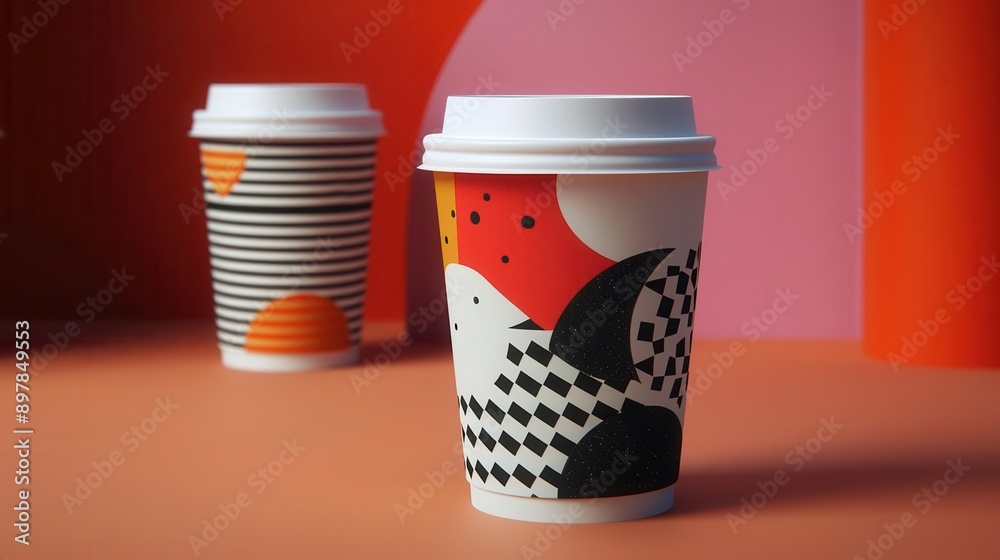 sleek minimalist takeaway coffee cup with geometric patterns and bold typography ecofriendly materials and modern design elements create an eyecatching instagramworthy aesthetic sleek minimalist takeaway coffee cup with geometric patterns and bold typography ecofriendly materials and modern design elements create an eyecatching instagramworthy aesthetic