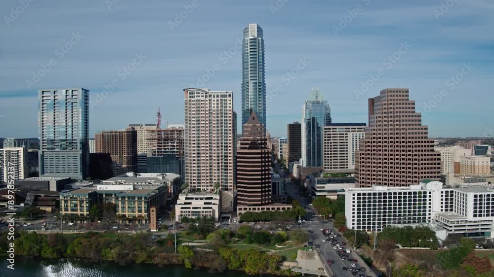Aerial Downtown Austin Texas Cityscape Aerial Downtown Austin Texas Cityscape