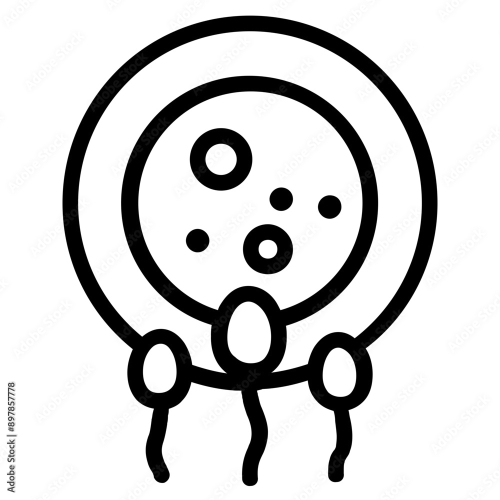 Reproduction Line Icon Illustration Reproduction Line Icon Illustration