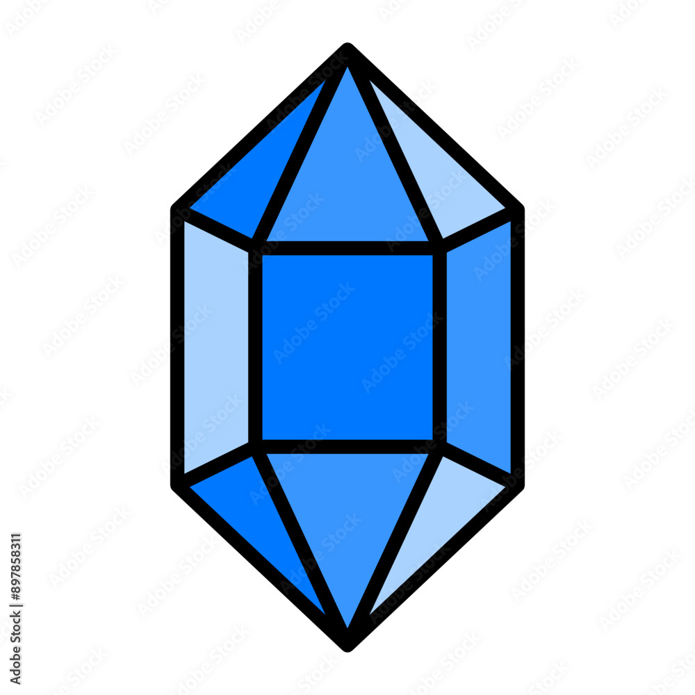 Crystal Blue Filled Crystal Blue Filled