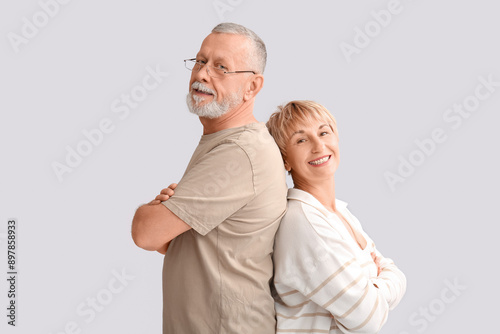 Mature couple smiling on li...