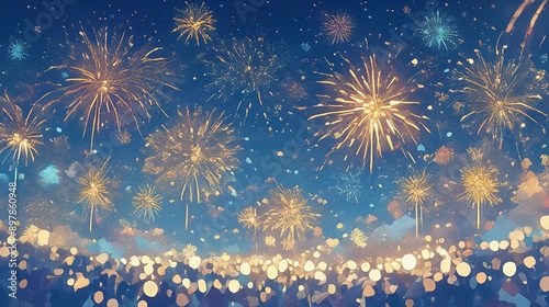 花火柄テクスチャー9