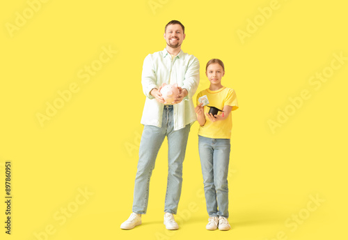 Father and his daughter wit...