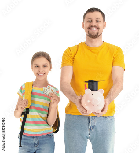 Father and his daughter wit...