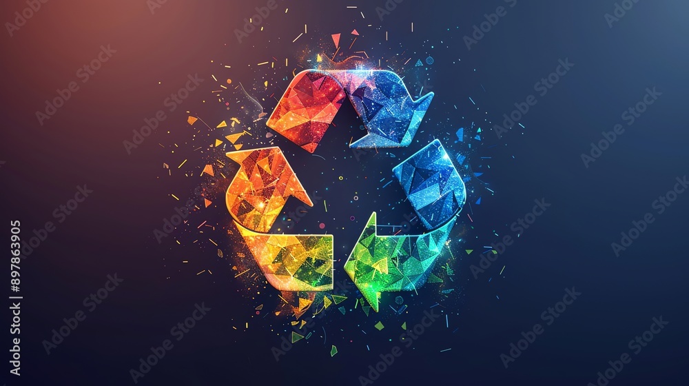 Abstract Recycle Symbol. Abstract Recycle Symbol.