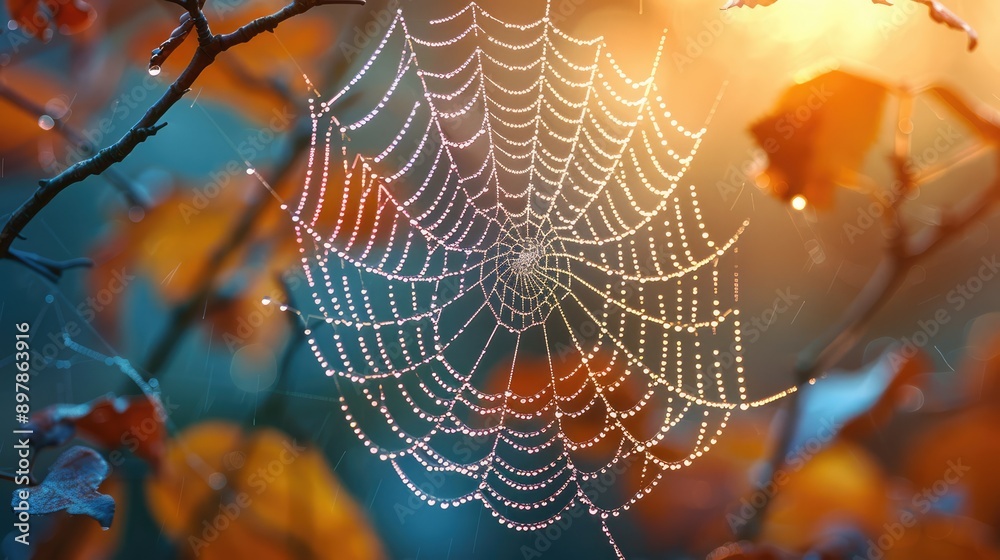Capture the patterns in a spider web