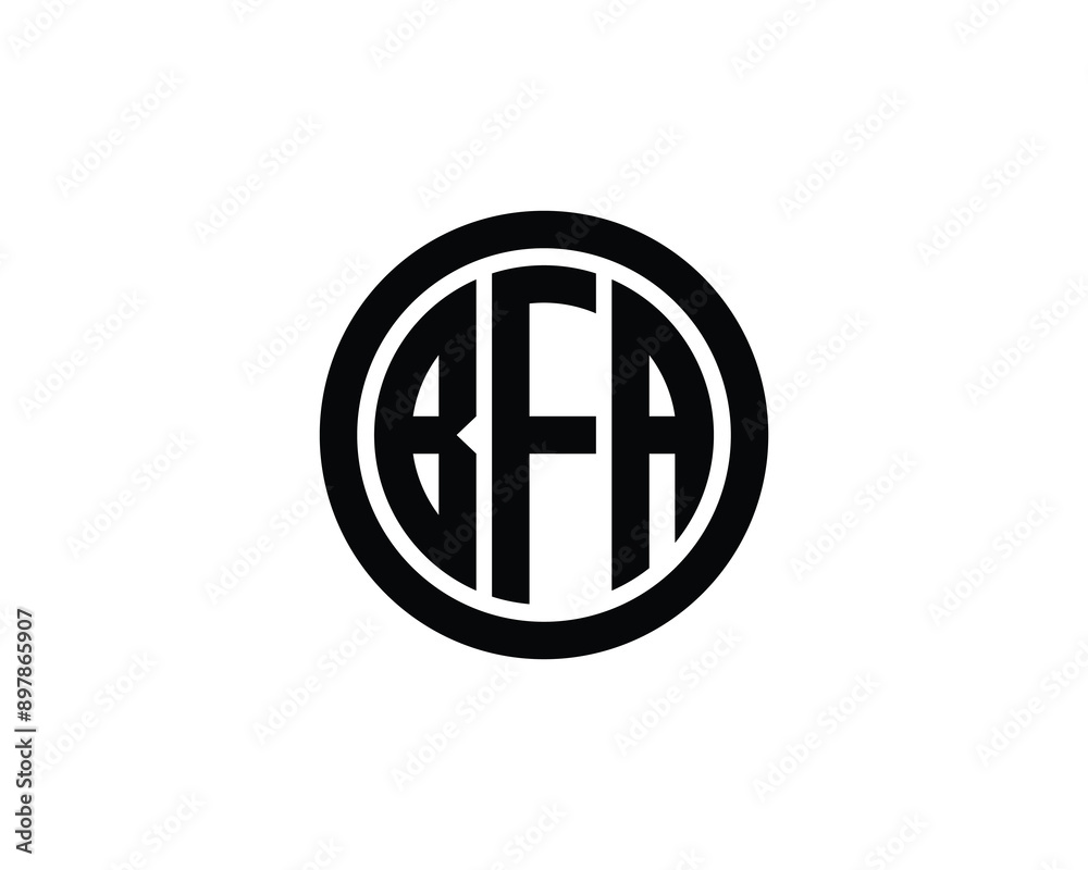 BFA logo design vector template. BFA logo design. BFA logo design vector template. BFA logo design.