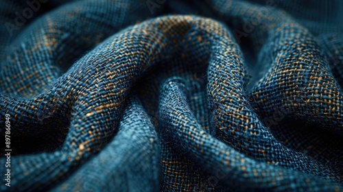 Obraz na płótnie Capture the texture of a piece of fabric w salonie