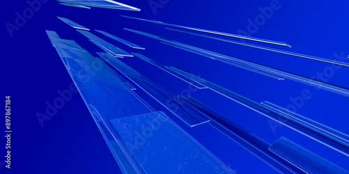 Photography Blue Glass abstract  background