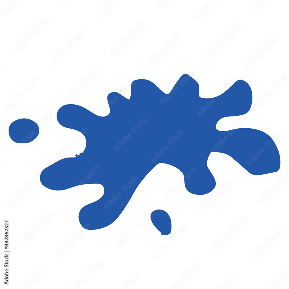Paint blue pigment spray splash stain illustration spots Paint blue pigment spray splash stain illustration spots
