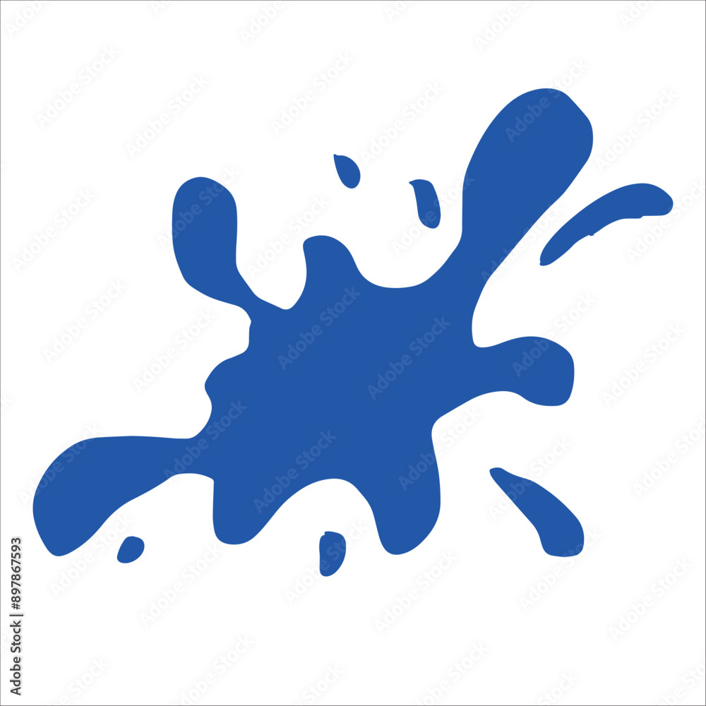 Paint blue pigment spray splash stain illustration spots Paint blue pigment spray splash stain illustration spots
