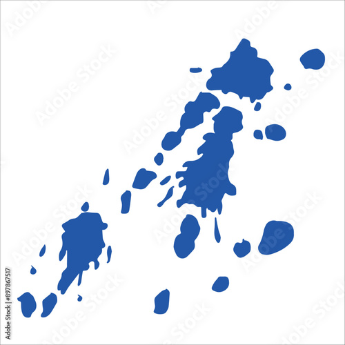 Paint blue pigment spray splash stain illustration spots