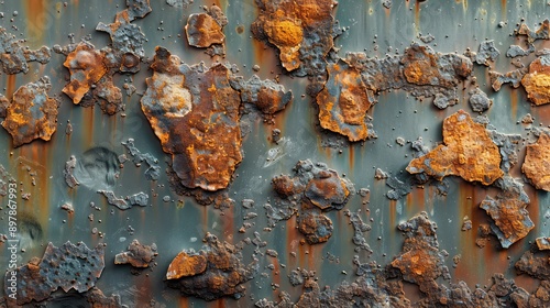 Obraz na płótnie Capture the texture of a rusty metal surface w salonie
