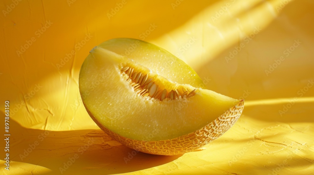 Naklejka premium Yellow melon.