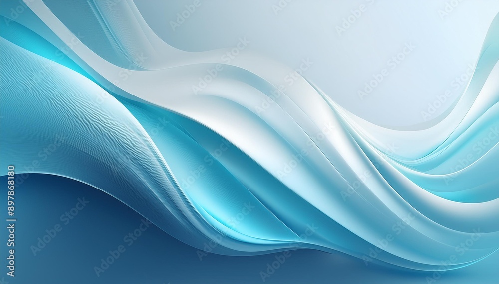Fototapeta premium abstract blue wave background