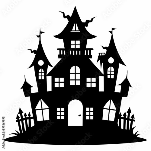 Wallpaper Mural HAUNTED HOUSE SVG , Halloween Bundle Svg, Halloween haunted house, Instant Download, silhouette, Svg cut file, clip art, Cricut, Spooky House SVG, Bats Torontodigital.ca
