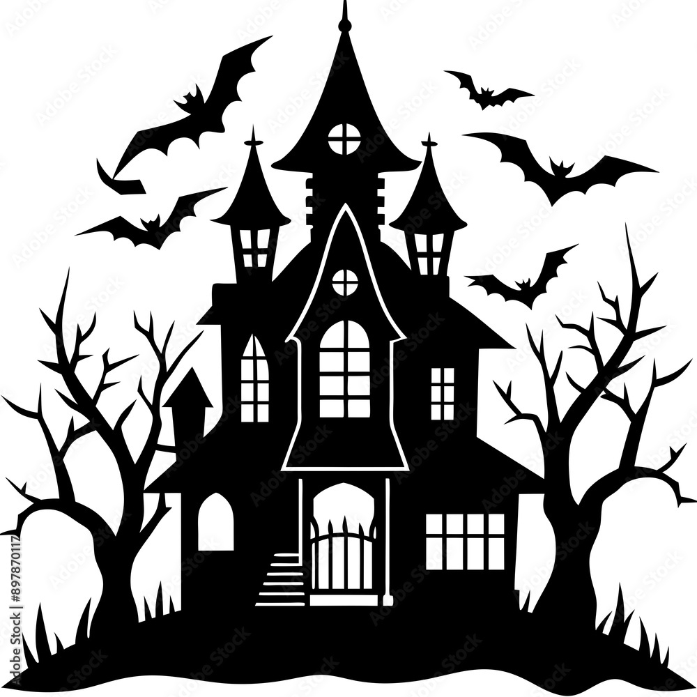 HAUNTED HOUSE SVG , Halloween Bundle Svg, Halloween haunted house, Instant Download, silhouette, Svg cut file, clip art, Cricut, Spooky House SVG, Bats HAUNTED HOUSE SVG , Halloween Bundle Svg, Halloween haunted house, Instant Download, silhouette, Svg cut file, clip art, Cricut, Spooky House SVG, Bats
