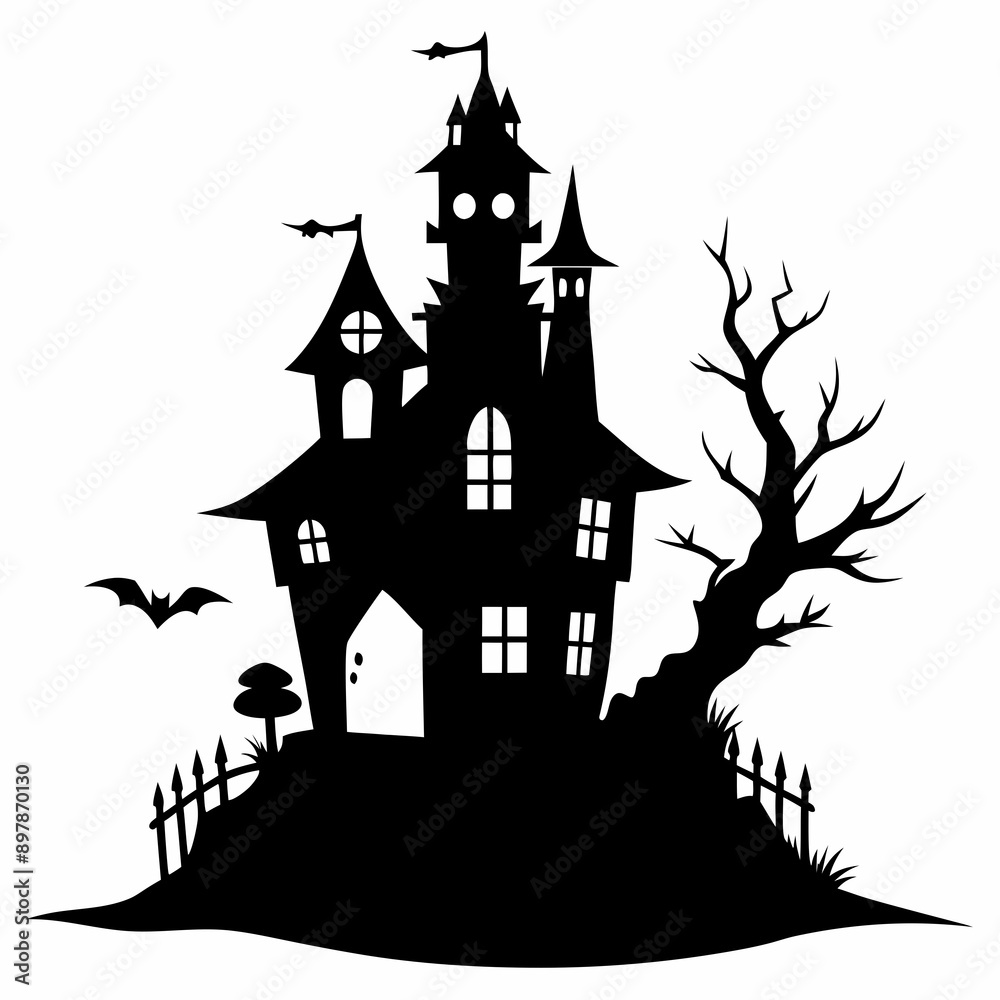 HAUNTED HOUSE SVG , Halloween Bundle Svg, Halloween haunted house, Instant Download, silhouette, Svg cut file, clip art, Cricut, Spooky House SVG, Bats HAUNTED HOUSE SVG , Halloween Bundle Svg, Halloween haunted house, Instant Download, silhouette, Svg cut file, clip art, Cricut, Spooky House SVG, Bats