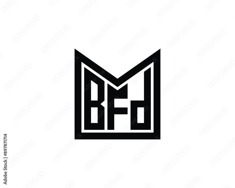 BFD Logo design vector template. BFD logo design. BFD Logo design vector template. BFD logo design.