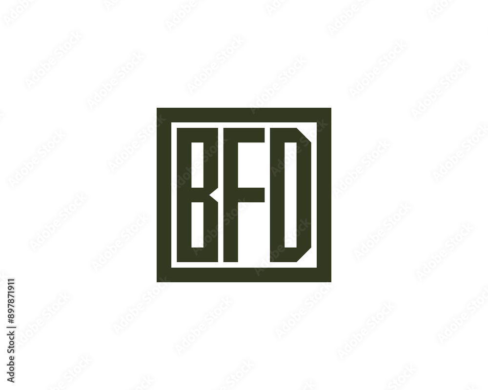 BFD Logo design vector template. BFD logo design. BFD Logo design vector template. BFD logo design.