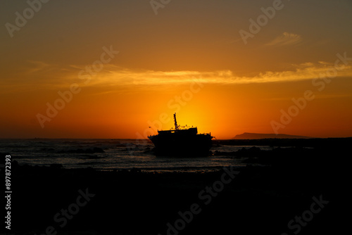 ship in the sea