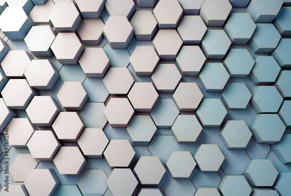 Fototapeta premium 3d-background-with-hexagons