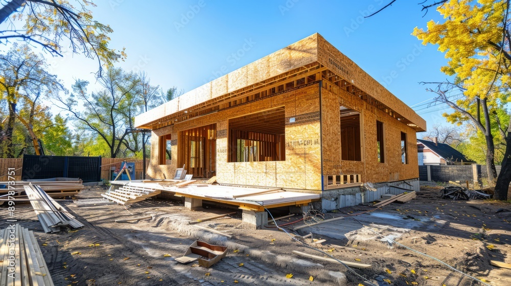 Fototapeta premium SIP Panel Buildings