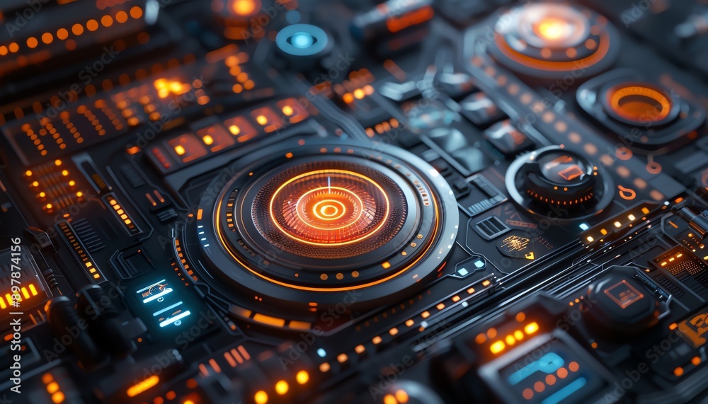 Tech gadgets with increasing demand, detailed render, futuristic design Tech gadgets with increasing demand, detailed render, futuristic design