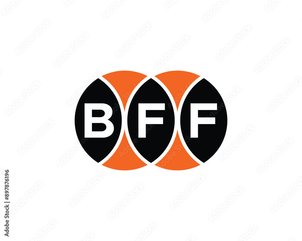 BFF logo design vector template. BFF logo design. BFF logo design vector template. BFF logo design.