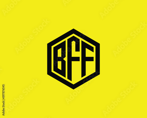 BFF logo design vector template. BFF logo design.