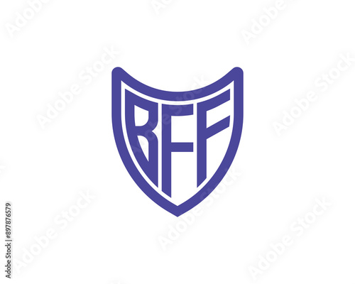 BFF logo design vector template. BFF logo design.