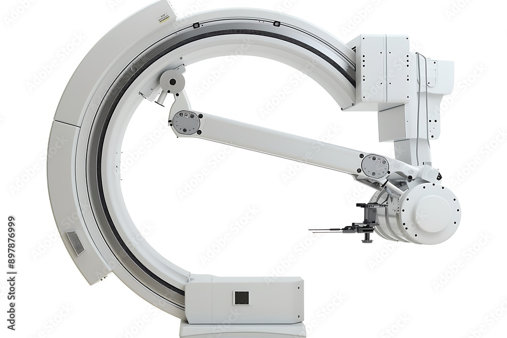 C Arm X-Ray Machine Scanner isolated on white background. C Arm X-Ray Machine Scanner isolated on white background.