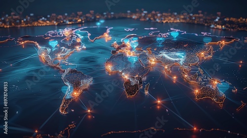 Global Network Connections. © DudeDesignStudio