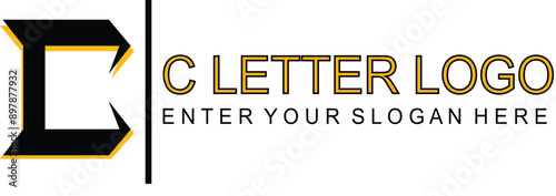 creative letter C logo icon set. design for business of luxury, elegant, simple.
 photo