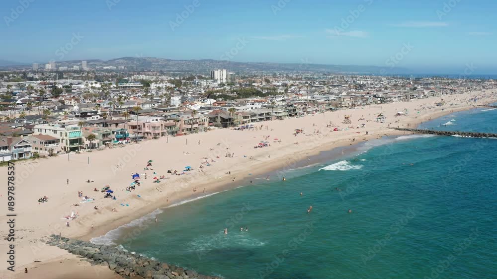 Static to Ascending and Tilting Down Over the Water in Newport Beach Static to Ascending and Tilting Down Over the Water in Newport Beach