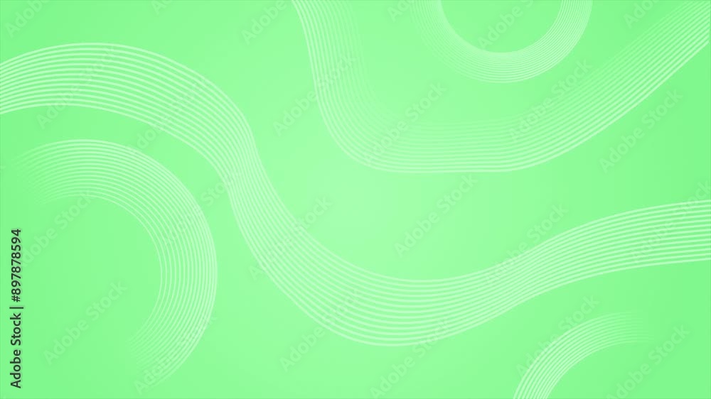 Green color modern wavy lines, futuristic dynamic wave pattern loop able background Green color modern wavy lines, futuristic dynamic wave pattern loop able background