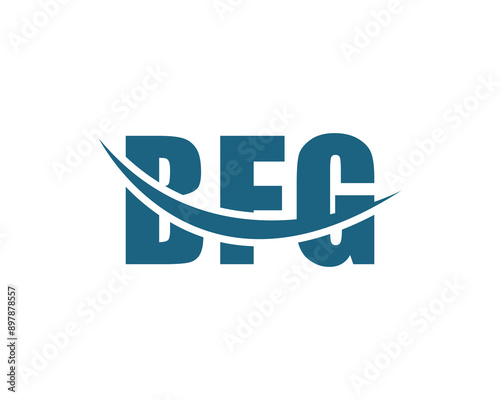 Obraz na plátně BFG logo design vector template. BFG logo design.