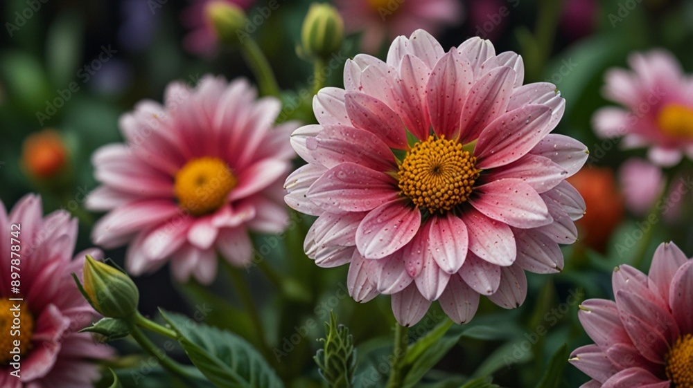 pink and yellow dahlia pink and yellow dahlia