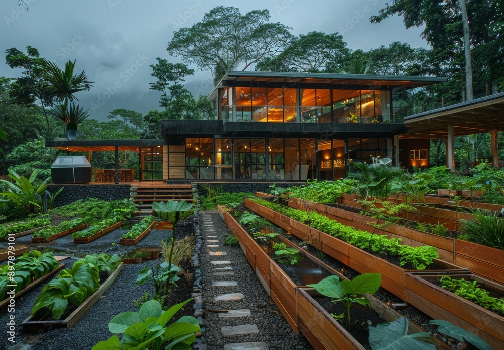 A sustainable resort with rainwater harvesting systems and organic gardens in Costa Rica A sustainable resort with rainwater harvesting systems and organic gardens in Costa Rica