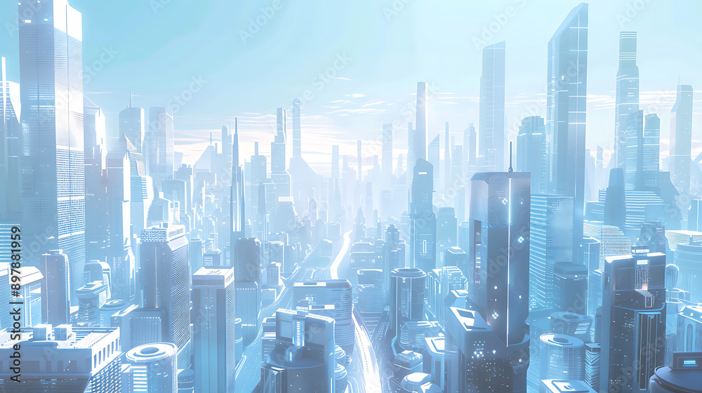 Obraz premium future city