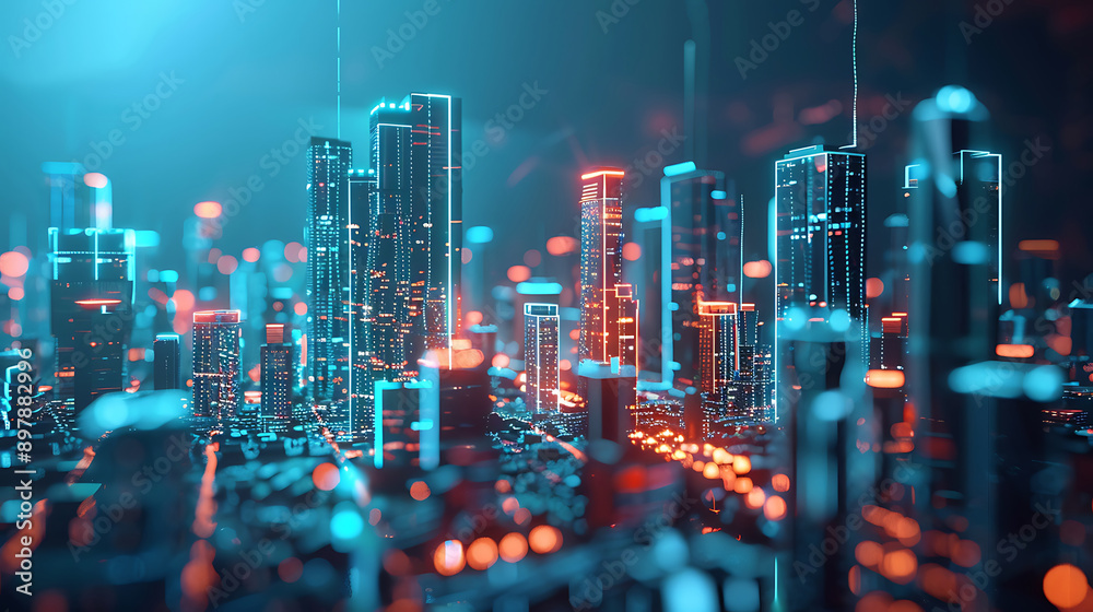 Obraz premium future city