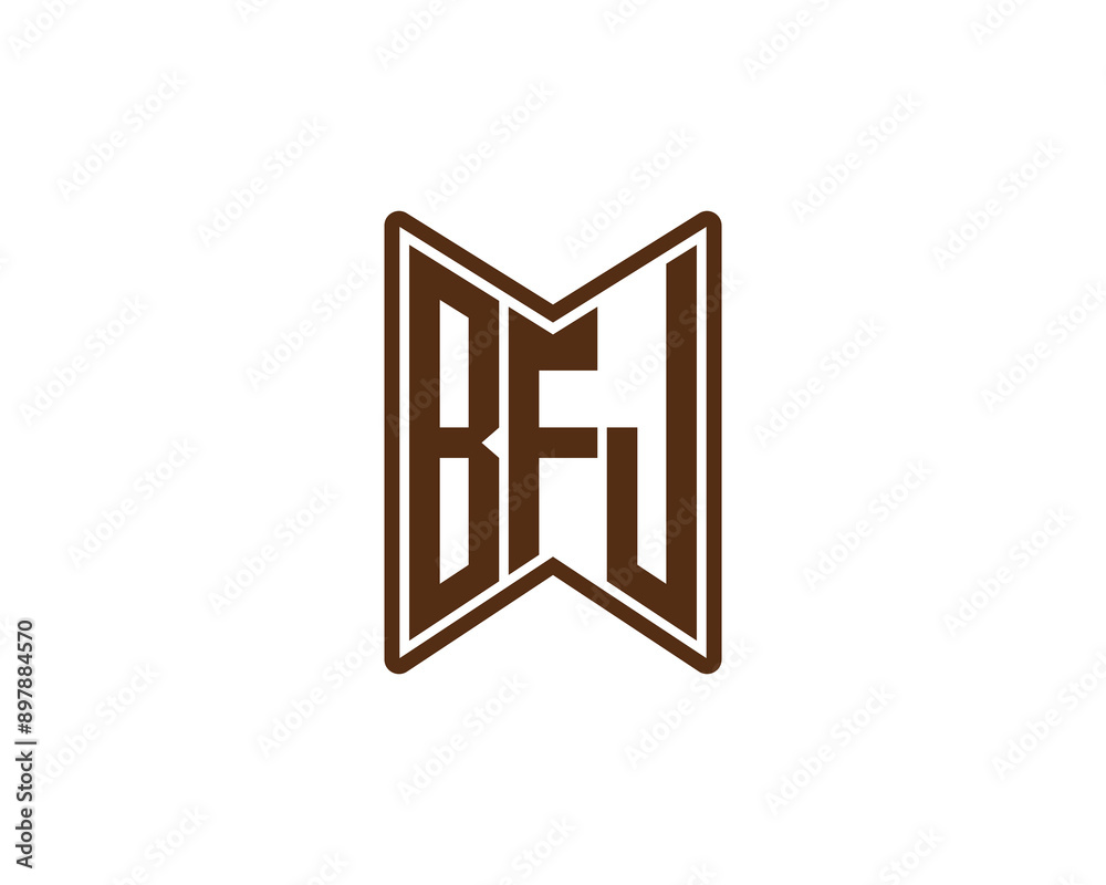 BFJ Logo design vector template. BFJ logo design. BFJ Logo design vector template. BFJ logo design.