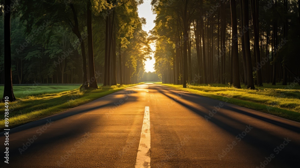 Fototapeta premium tranquility empty road