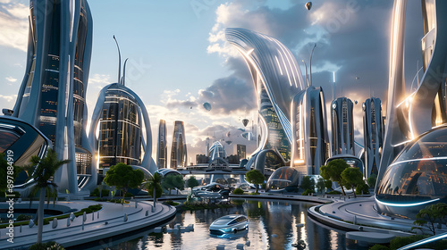 Fototapeta Naklejka Na Ścianę i Meble -  future city